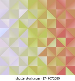 Switching from light to dark. Background created from triangles