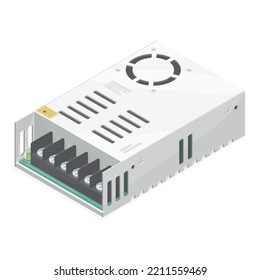 Switching Power Supply Electronic Hardware Plc Industrial Development Isometric 