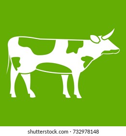 Switzerland Cow Icon White Isolated On Stock Vector (Royalty Free ...