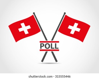 Switzerland Crossed Flag Emblem Poll