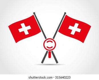 Switzerland Crossed Flag Emblem Search