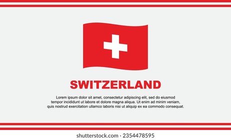 Switzerland Flag Abstract Background Design Template. Switzerland Independence Day Banner Social Media Vector Illustration. Switzerland Design