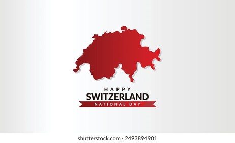 Hintergrund der Schweizer Flagge. Vektorgrafik Banner Design, Schweiz Nationalplakat. Staatspatriotisch, Flyer, Broschüre