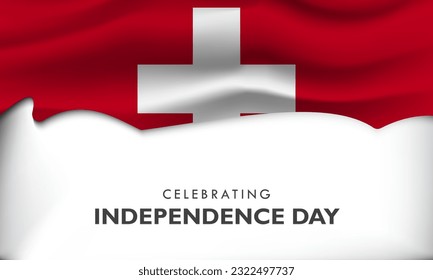 switzerland flag background vector illustration