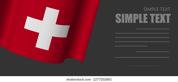switzerland flag banner rectangle background,switzerland dark mode black tone wallpaper,website banner switzerland black and white tone with grey text.