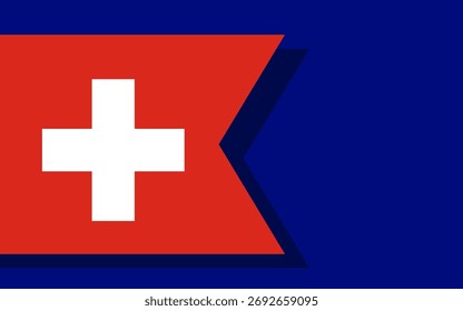 Switzerland flag banner vector
Vector banner with flag