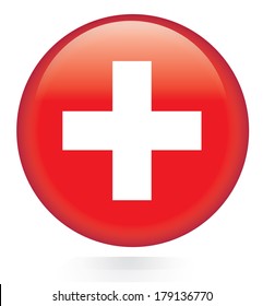 Switzerland flag button