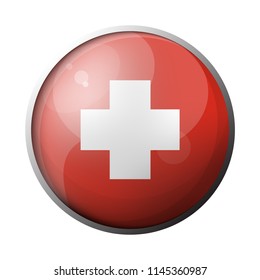 switzerland flag circle icon