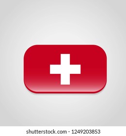 Switzerland Flag Design Vector