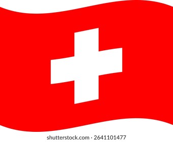 Switzerland flag illustrator country flags symbol nation
waving icon