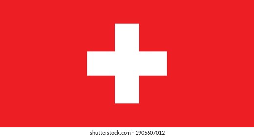 Switzerland flag national emblem graphic element Illustration template design