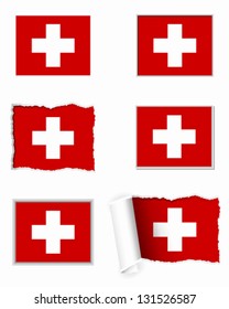 Switzerland flag set
