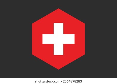 Switzerland flag sign, Switzerland flag vector graphic, Switzerland country flag is a symbol of freedom, National Switzerland flag, vector illustration
