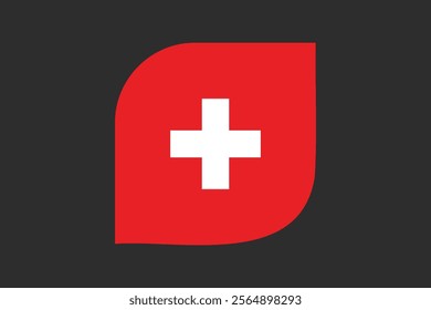 Switzerland flag sign, Switzerland flag vector graphic, Switzerland country flag is a symbol of freedom, National Switzerland flag, vector illustration
