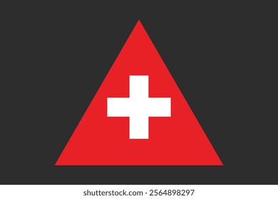 Switzerland flag sign, Switzerland flag vector graphic, Switzerland country flag is a symbol of freedom, National Switzerland flag, vector illustration
