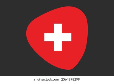 Switzerland flag sign, Switzerland flag vector graphic, Switzerland country flag is a symbol of freedom, National Switzerland flag, vector illustration
