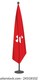 Switzerland flag template. vector illustration 