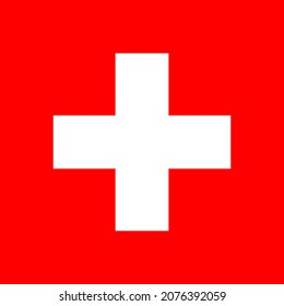 Switzerland flag vector for designer.
