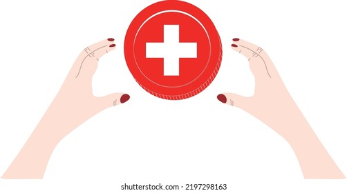 Schweiz Flagge, handgezeichnet, handgezeichnet, Schweizer Franken, handgezeichnet 