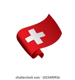 Switzerland flag, vector illustration