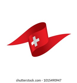 Switzerland flag, vector illustration