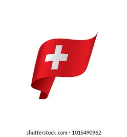 Switzerland flag, vector illustration