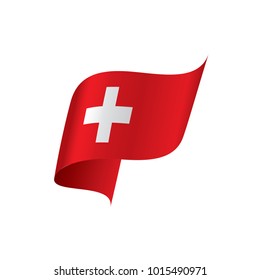 Switzerland flag, vector illustration