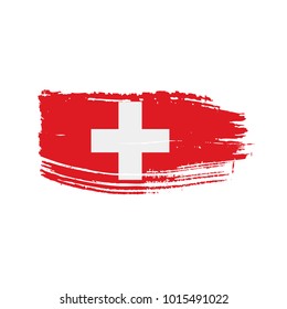 Switzerland flag, vector illustration