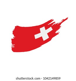 Switzerland flag, vector illustration