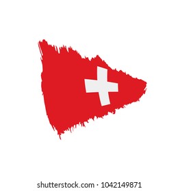 Switzerland flag, vector illustration