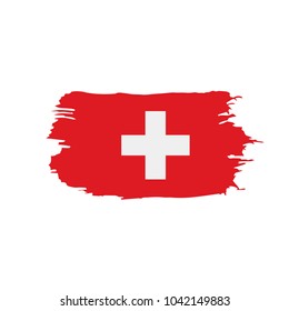 Switzerland flag, vector illustration
