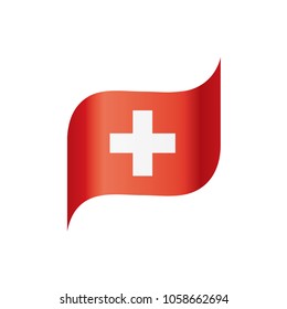 Switzerland flag, vector illustration