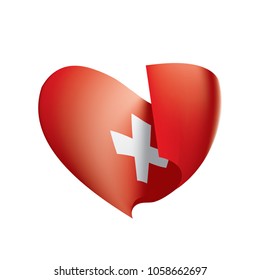 Switzerland flag, vector illustration