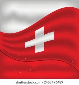 Switzerland Flag Vector Template Design
