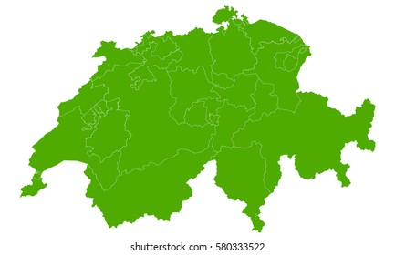 switzerland green map