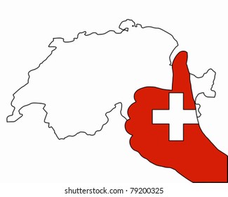 Switzerland hand signal