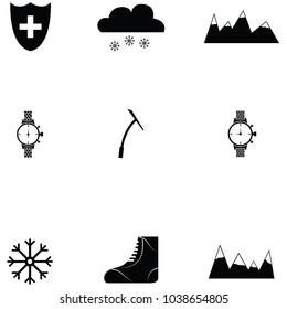 switzerland icon set