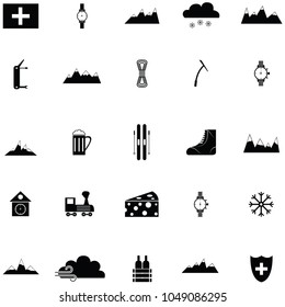 switzerland icon set