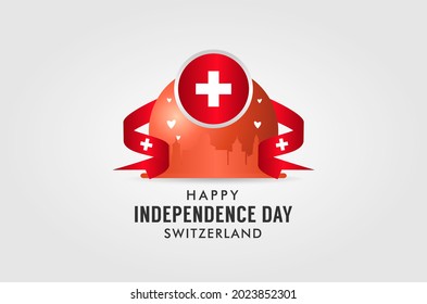 Switzerland Independence Day Background Design