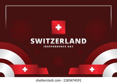 Switzerland Independence Day Design Background For International Moment