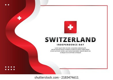 Switzerland Independence Day Design Background For International Moment