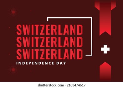 Switzerland Independence Day Design Background For International Moment