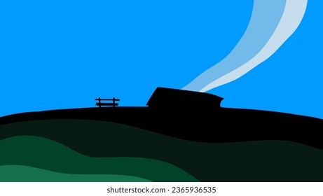 switzerland landscape, high quality vector