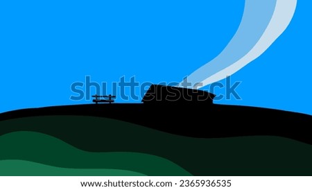 switzerland landscape, high quality vector