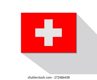 switzerland long shadow flag