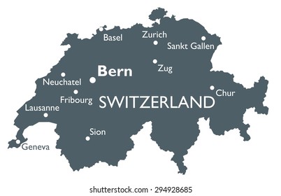 Switzerland map