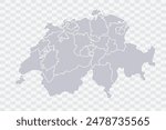 Switzerland Map Cloud Color on White Background quality files Png