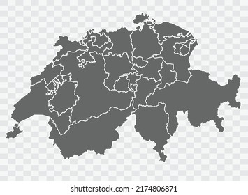 Suiza Mapa el color gris en la barra de fondo