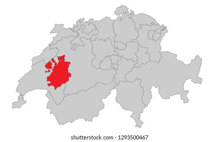 Switzerland - Map of Switzerland (high detailed)