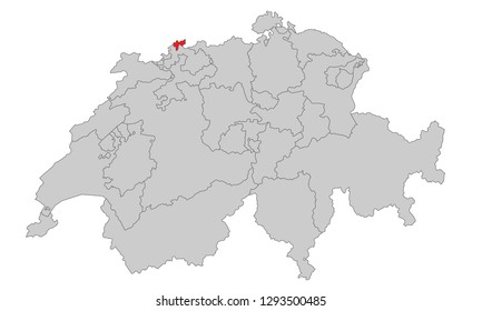 Switzerland - Map of Switzerland (high detailed)